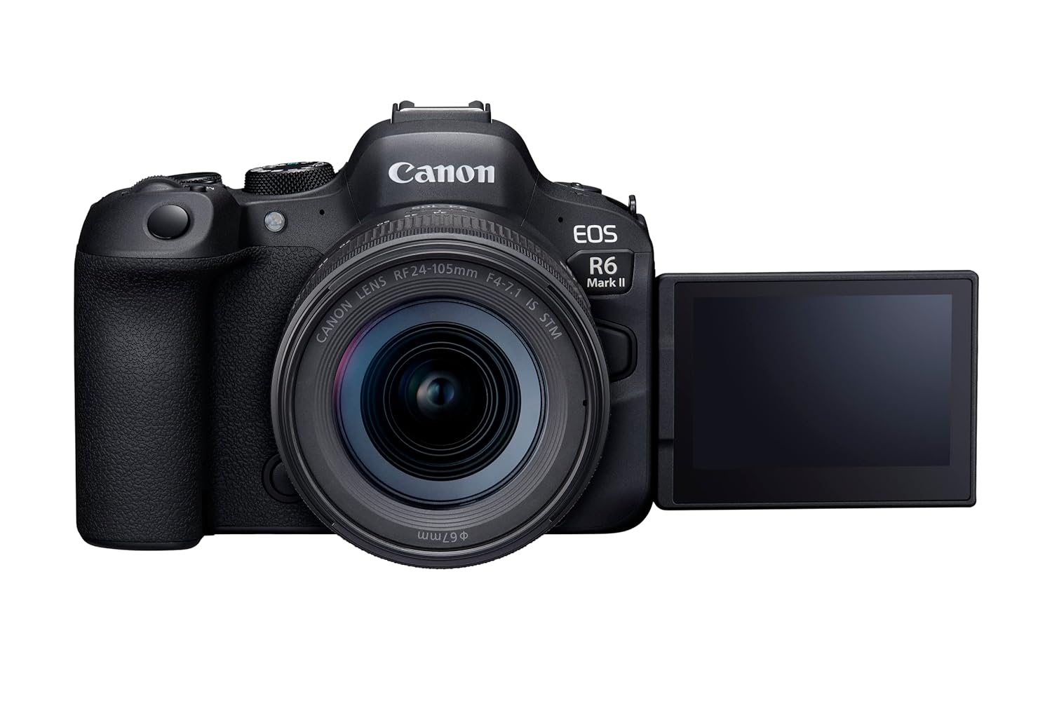 Canon EOS R6 Mark II 24. 2 MP Mirrorless Camera with RF24-105mm f4-7.1 is STM Lens Kit (Black) Canon EOS R6 Mark II 24. 2 MP Mirrorless Camera with RF24-105mm f4-7.1 is STM Lens Kit (Black)